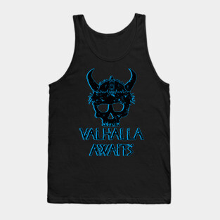 Valhalla Awaits Vikings Warrior Tank Top