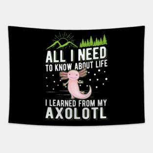 All I need to know about life I learned from my Axolotl Tapestry