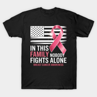 In This Family No One Fights Alone Stomach Cancer T-Shirt