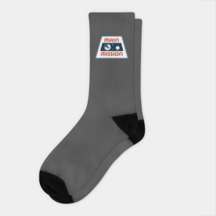 Main Mission logo orange Socks