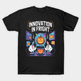 Innovation In Fright Mad Pumpkin Lab Magic Halloween Science T-Shirt