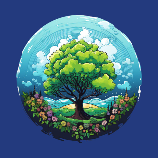 Tree of Life – Nature Globe Eco Art Design by Kathy Hawke