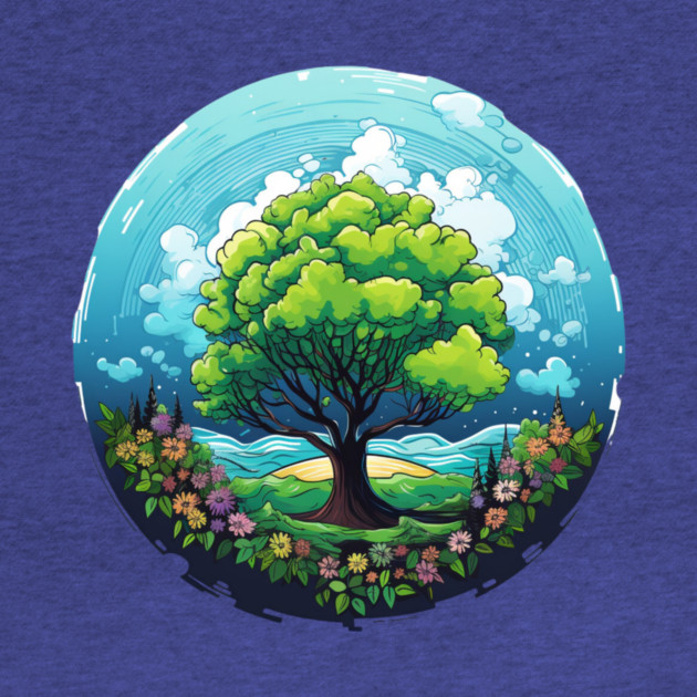 Tree of Life – Nature Globe Eco Art Design by Kathy Hawke
