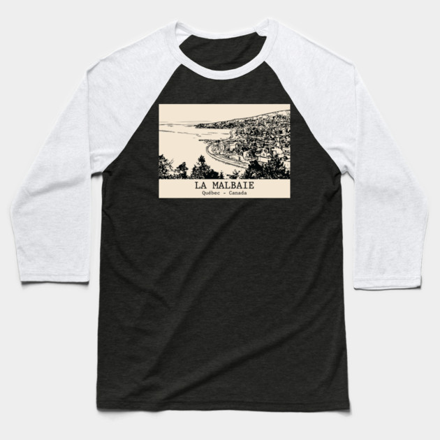 La Malbaie - Québec Baseball T-Shirt by Lakeric