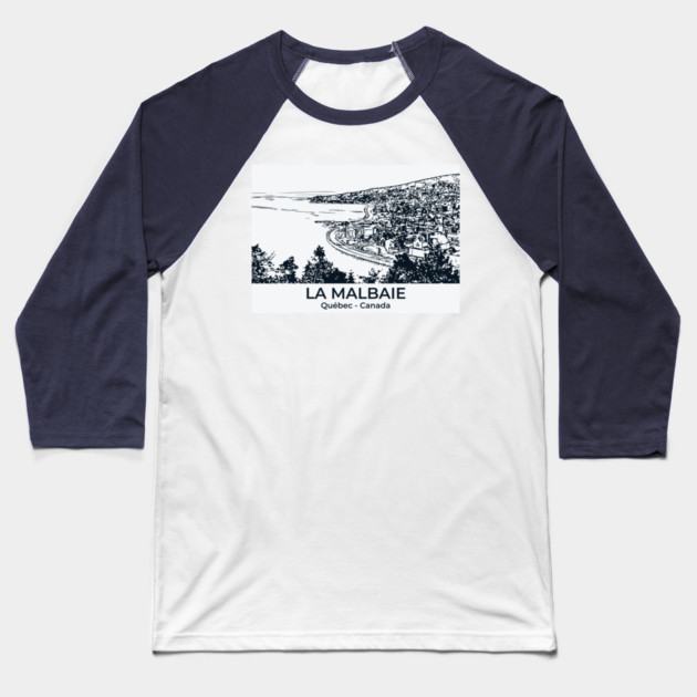 La Malbaie - Québec Baseball T-Shirt by Lakeric