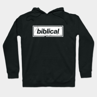 Biblical Oasis Mancunian Indie - Bold Positive Message Design White Hoodie
