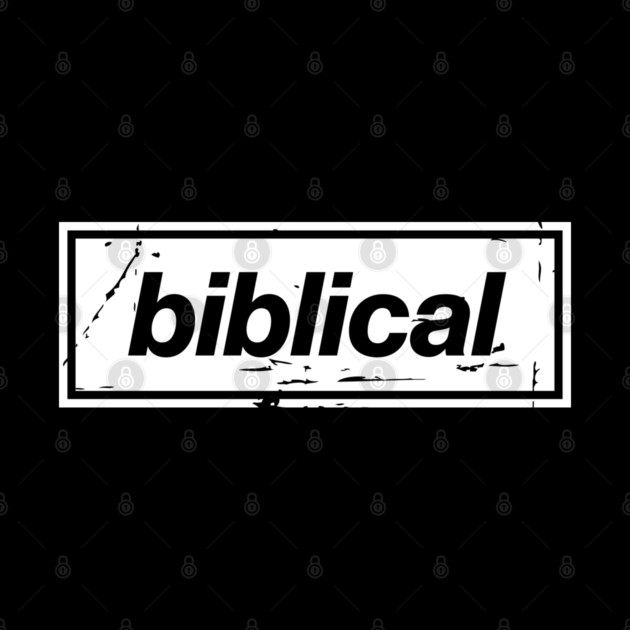 Biblical Oasis Mancunian Indie - Bold Positive Message Design White by Butter Creative