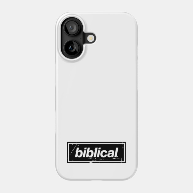 Biblical Oasis Mancunian Indie – Bold Positive Message Design Black Phone Case by Butter Creative