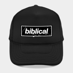 Biblical Oasis Mancunian Indie – Bold Positive Message Design Black Hat