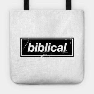 Biblical Oasis Mancunian Indie – Bold Positive Message Design Black Tote