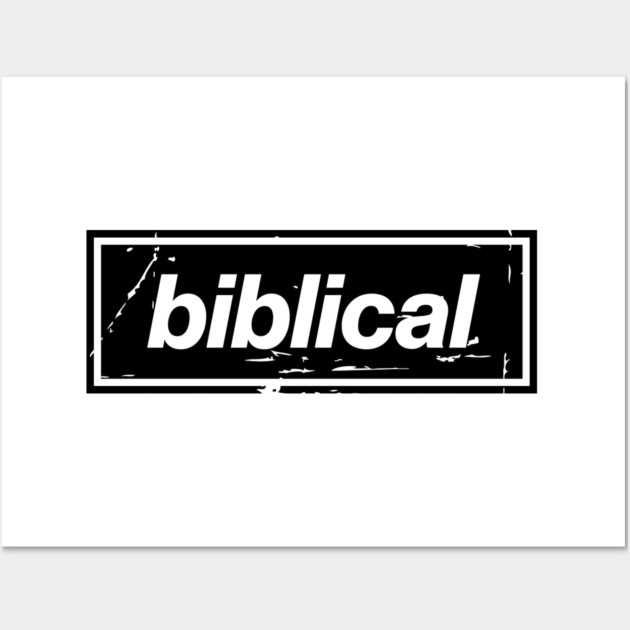 Biblical Oasis Mancunian Indie – Bold Positive Message Design Black Wall Art by Butter Creative