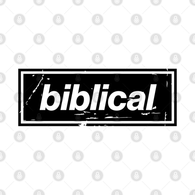 Biblical Oasis Mancunian Indie – Bold Positive Message Design Black by Butter Creative