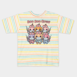Boo Boo Crew Cute Pumpkin Nurses Kids T-Shirt