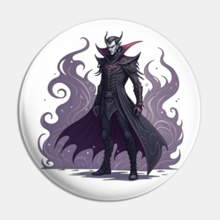 Dark Elf Vampire Pin