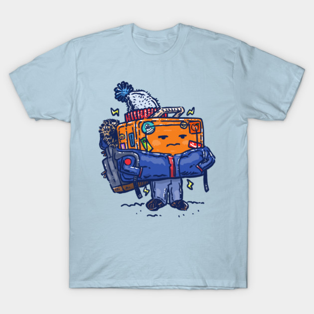 Cold Weather Lunchpail Bot T-Shirt by nickv47