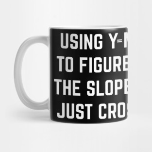 Using Y = Mx + b to Figure Out The Slope You Just Crossed Mug