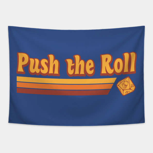 Retro Push the Roll with Ross Bryant Tapestry by Ain't Slayed Nobody