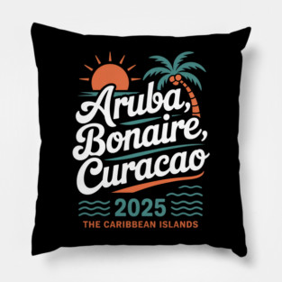 aruba bonaire curacao Pillow