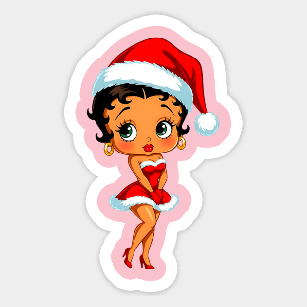 Betty Boop  Christmas Santa Magnet by UrbanLifeApparel