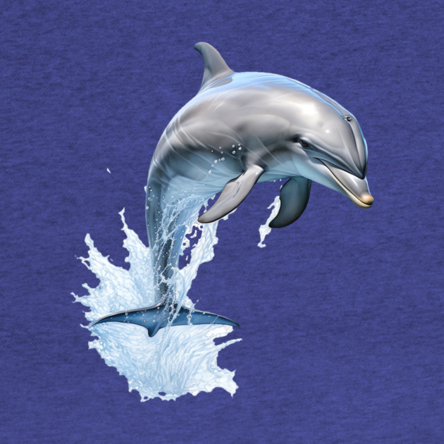 Watercolor Dolphin Splash – Ocean Lover Gift by Kathy Hawke