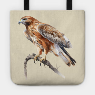 Majestic Hawk – Realistic Bird of Prey Design Tote