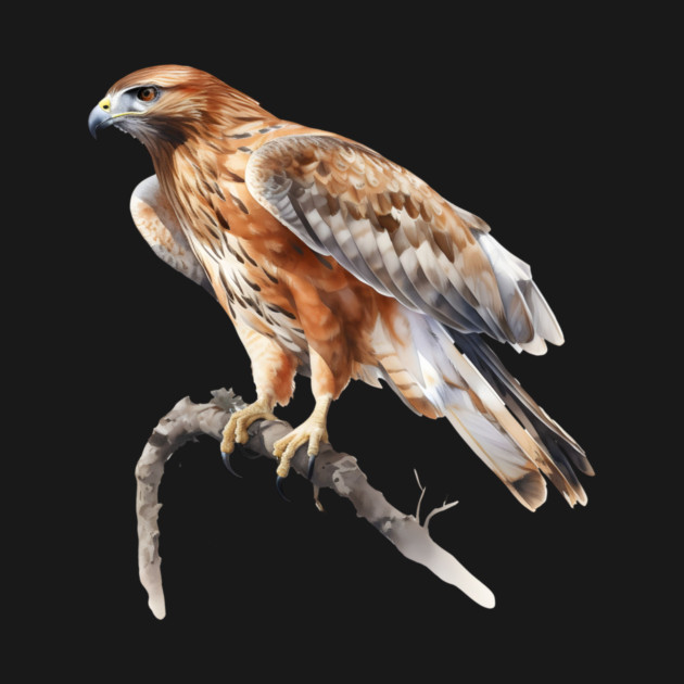 Majestic Hawk – Realistic Bird of Prey Design by Kathy Hawke