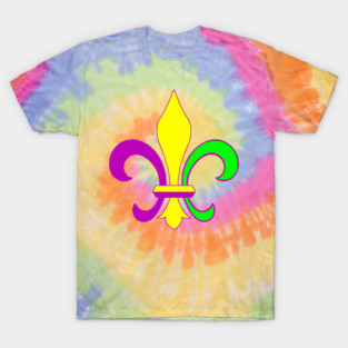 Mardi Gras Fleur-de-Lis – Carnival Parade Symbol, Purple Gold Green Design T-Shirt