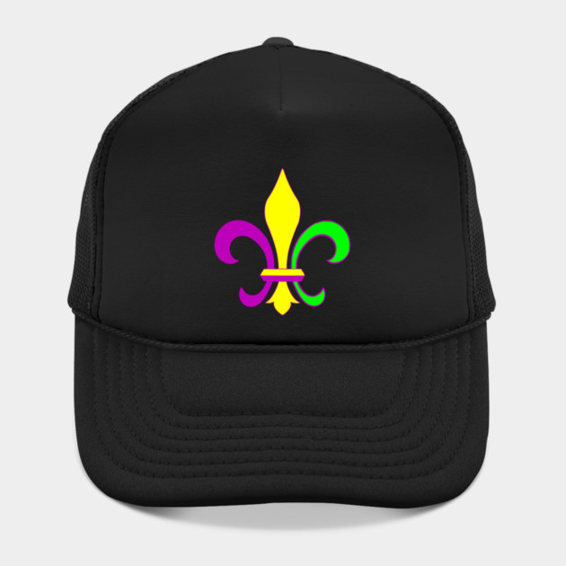 Mardi Gras Fleur-de-Lis – Carnival Parade Symbol, Purple Gold Green Design by DonWillisJrArt