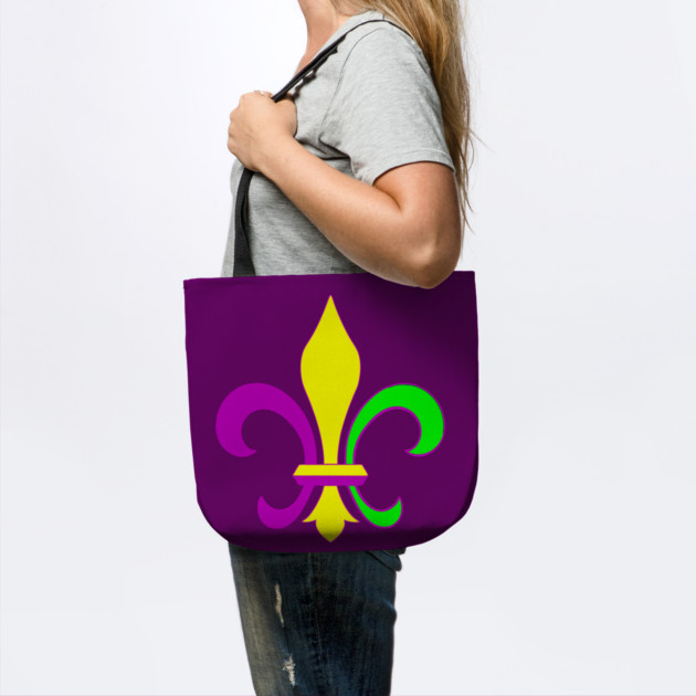 Mardi Gras Fleur-de-Lis – Carnival Parade Symbol, Purple Gold Green Design by DonWillisJrArt