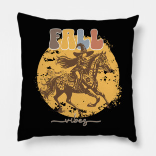 Halloween Horse Girl Vibes Pillow
