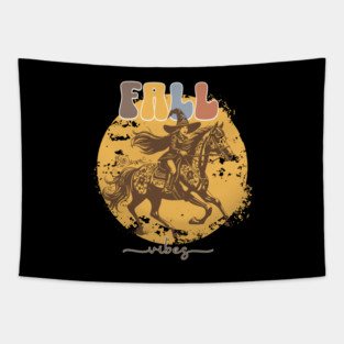 Halloween Horse Girl Vibes Tapestry