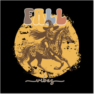 Halloween Horse Girl Vibes Posters and Art