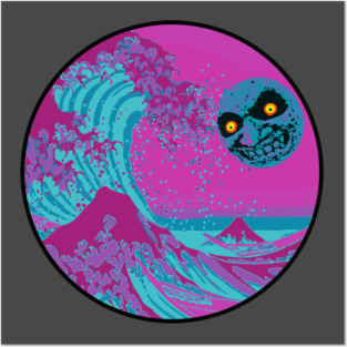 Great Wave Moon Posters and Art