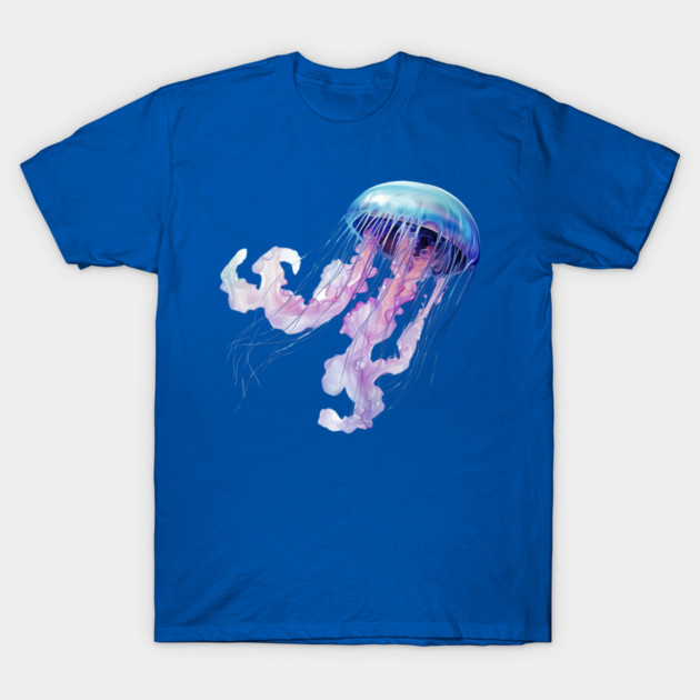 Colorful Jellyfish – Ocean Sea Life Art T-Shirt by Kathy Hawke
