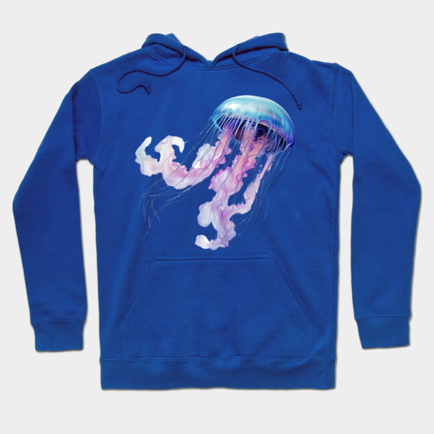 Colorful Jellyfish – Ocean Sea Life Art Hoodie by Kathy Hawke