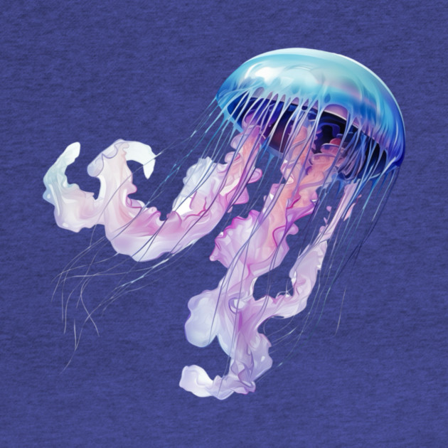 Colorful Jellyfish – Ocean Sea Life Art by Kathy Hawke