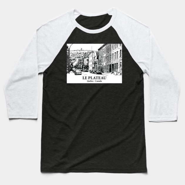 Le Plateau - Québec Baseball T-Shirt by Lakeric