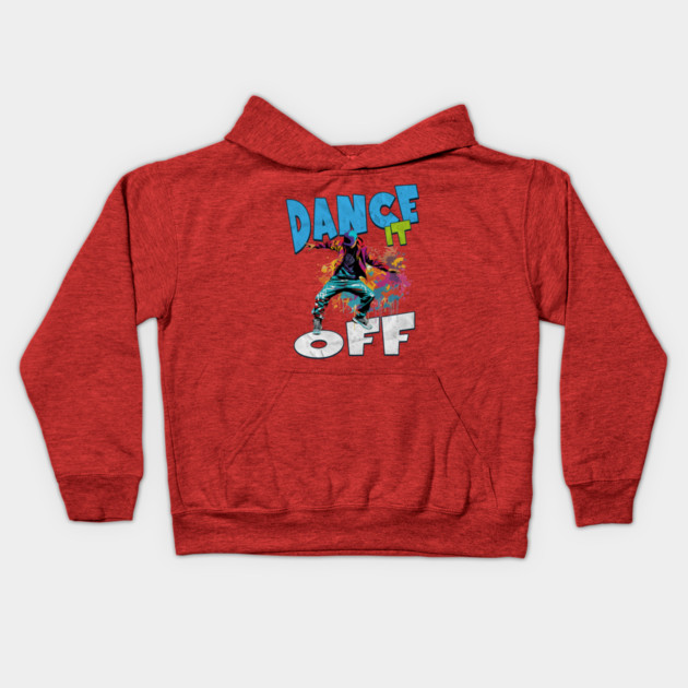 Dance It Off – Colorful Hip Hop Streetwear Kids Hoodie by Kathy Hawke