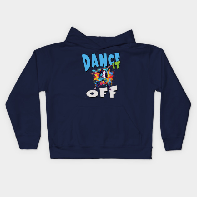 Dance It Off – Colorful Hip Hop Streetwear Kids Hoodie by Kathy Hawke