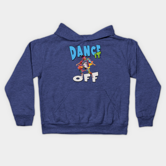Dance It Off – Colorful Hip Hop Streetwear Kids Hoodie by Kathy Hawke
