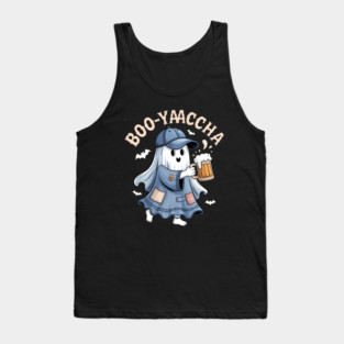 Booo-rrraaccha Funny Ghost Beer Halloween Spooky Season Tank Top