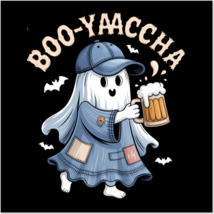 Booo-rrraaccha Funny Ghost Beer Halloween Spooky Season Posters and Art