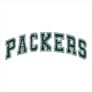 Vintage green bay packers Posters and Art