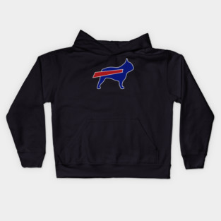 Buffalo Bills Bulldog Fan Merch M5494 Kids Hoodie