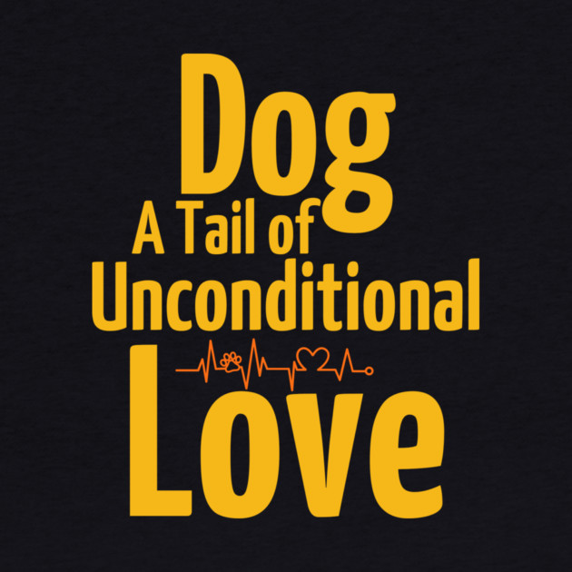 Funny & Cute Dog T-Shirt – A Tail of Unconditional Love by IamActiveDog