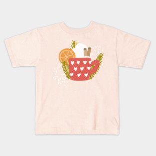 Cozy Fall Drinks Kids T-Shirt