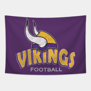 Retro Minnesota Vikings Tapestry