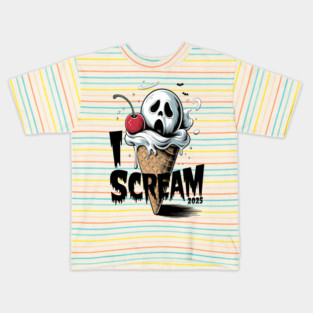 Spooky scream ghost mask Kids T-Shirt