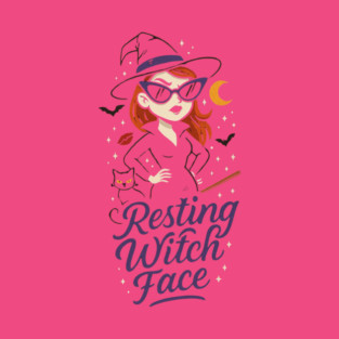 Halloween Resting Witch Face T-Shirt