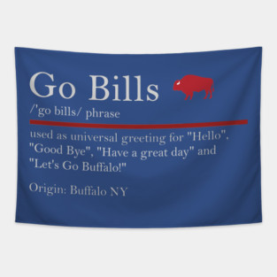 Buffalo Bills Shirts Go Bills M5348 Tapestry
